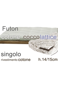 futon cocco e lattice h14-15cm singolo