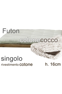 futon cotone e cocco h16cm singolo