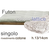 futon cotone e lattice h13cm singolo 