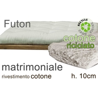  futon cotone riciclato h.10cm 2 piazze (4F)