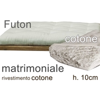 futon puro cotone h10cm 2 piazze (4F) 