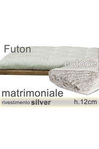 futon Silver puro cotone h12 singolo 2 piazze
