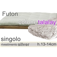 futon Talalay Silver puro cotone h13cm singolo