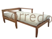 Poltrona letto in legno con futon - Scivolo 