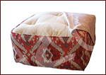 pouf letto e cuscini