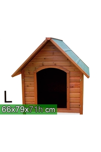 casetta per cani in legno - L 