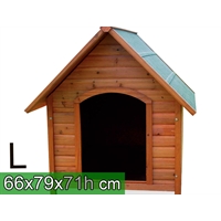 casetta per cani in legno - L casetta per cani in legno - L
