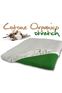 Coprimaterasso con angoli Cotone Organico Stretch