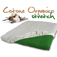 Coprimaterasso con angoli Cotone Organico Stretch