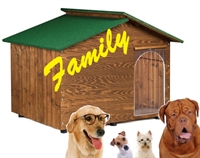 Cuccia per cani in legno - Family