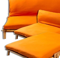 Divano letto relax Yasumi - legno a incastri con futon