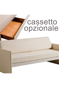 Divano letto singolo con cassetto - Gaya 