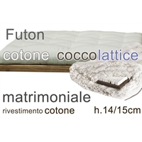 futon cocco e lattice h14-15cm 2 piazze