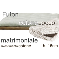 futon cotone e cocco h16cm 2 piazze