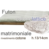 futon cotone e lattice h13cm 2 piazze