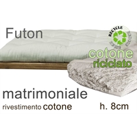  futon cotone riciclato h.08cm 2 piazze (3F) 