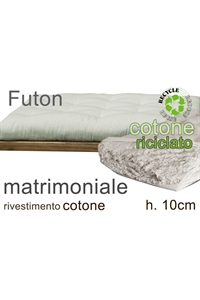  futon cotone riciclato h.10cm 2 piazze (4F)