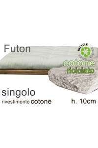  futon cotone riciclato h.10cm singolo (4F) 