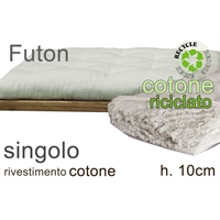  futon cotone riciclato h.10cm singolo (4F) 