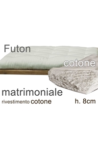 futon puro cotone h08cm 2 piazze (3F) 