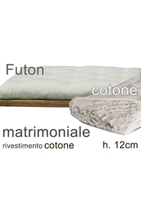 futon puro cotone h12cm 2 piazze (5F) 