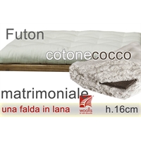 futon puro cotone lana cocco h16cm matrimoniale futon puro cotone lana cocco h16cm matrimoniale