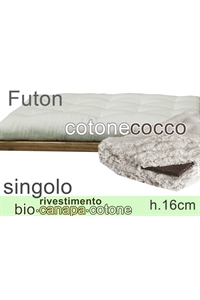 futon riv. Bio Canapa - cocco h16cm singolo