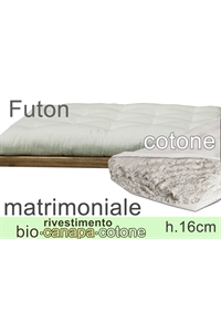 futon riv. Bio Canapa - puro cotone h16cm 2 piazze