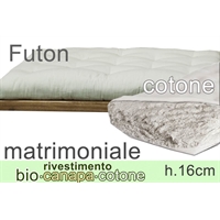 futon riv. Bio Canapa - puro cotone h16cm 2 piazze