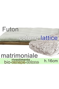 futon riv. Bio Canapa lattice (1) h16cm 2 piazze