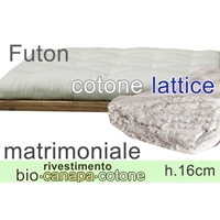 futon riv. Bio Canapa lattice (1) h16cm 2 piazze futon riv. Bio Canapa lattice (1) h16cm 2 piazze