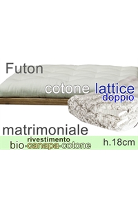 futon riv- Bio Canapa lattice(2) h18cm 2 piazze