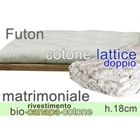 futon riv- Bio Canapa lattice(2) h18cm 2 piazze futon riv- Bio Canapa lattice(2) h18cm 2 piazze