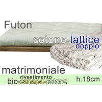 futon riv- Bio Canapa lattice(2) h18cm 2 piazze