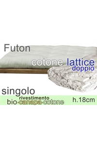 futon riv. Bio Canapa lattice(2) h18cm singolo 