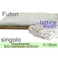futon riv. Bio Canapa lattice(2) h18cm singolo futon riv. Bio Canapa lattice(2) h18cm singolo
