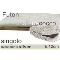 futon Silver puro cotone cocco h12cm 2 piazze futon Silver puro cotone cocco h12cm 2 piazze
