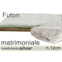 futon Silver puro cotone h12 singolo 2 piazze