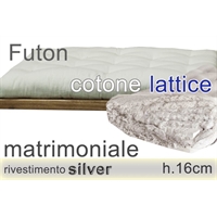 futon Silver puro cotone lattice (1) h16cm 2 piazze futon Silver puro cotone lattice (1) h16cm 2 piazze