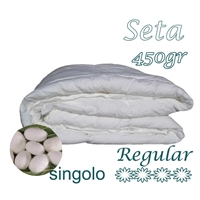Imbottita in seta Trapunta singola 450gr/mq 