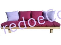 Letto divano Wood in legno massello con Futon 