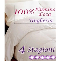 Piumone 4 Stagioni 100% Piumino Oca Ungheria - Singolo Piumone 4 Stagioni 100% Piumino Oca Ungheria - Singolo