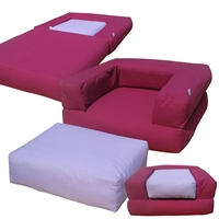 Pouf Letto futon Cubo sfoderabile Pouf Letto futon Cubo sfoderabile