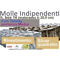 Relax talalay molle differenziate - Rivestimento Silver Quadretto Relax talalay molle differenziate - Rivestimento Silver Quadretto