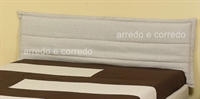 testiera letto Solypso in legno vestito di Cotone