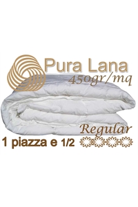 Trapunta di Pura Lana Vergine 450gr/mq 1P1/2