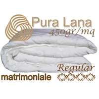 Trapunta di Pura Lana Vergine 450gr/mq matrimoniale