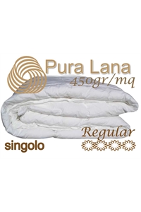 Trapunta in Pura Lana Vergine 450gr/mq singola 