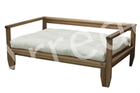 Divano letto in legno - Scivolo con futon 