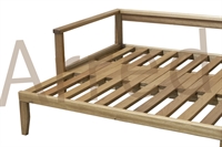 Divano letto in legno - Scivolo con futon 